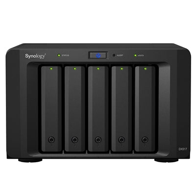 Synology DX517 5-Bay NAS Expansion Unit - 80TB Hot-Swappable Synology DX517 5-Bay NAS Expansion Unit - 80TB Hot-Swappable